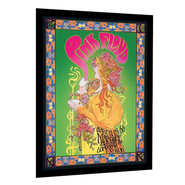Pink Floyd Inramad Poster 40cm x 30cm Flerfärgad Multicoloured 40cm x 30cm