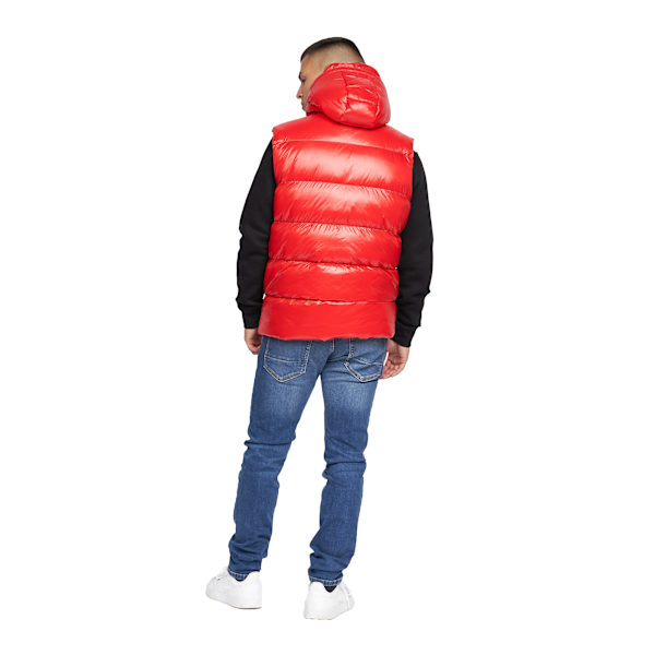 Born Rich Mens Henrico Hooded Gilet L Röd Red L