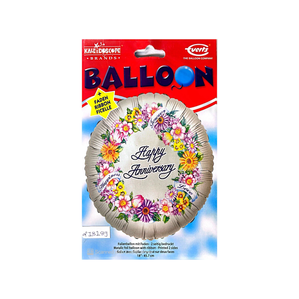 Everts Flowers Jubileums Folieballong One Size Cream Cream One Size
