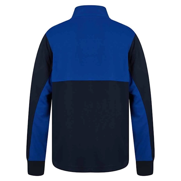 Finden & Hales Barn/Barn Quarter Zip Fleece Tröja 5-6 År Navy/Royal Blue 5-6 Years