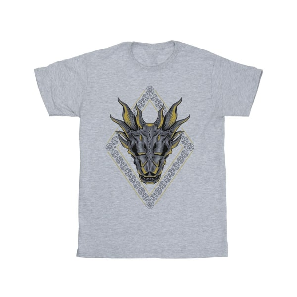 Game Of Thrones: House Of The Dragon T-shirt med drakmönster för män Sports Grey 3XL