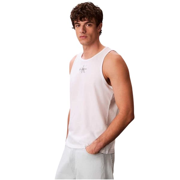Calvin Klein Herr Monogram Regular Tank Top M Bright White Bright White M