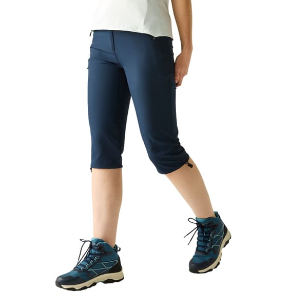 Regatta Dam Xert Stretch Capri Byxor 46R Marinblå Navy 46R