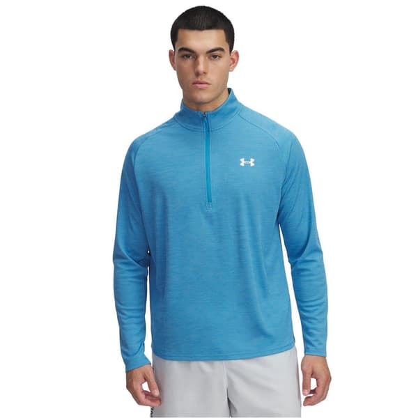 Under Armour Herr Tech Textured Half Zip Tröja XL Ethereal Blue Ethereal Blue XL