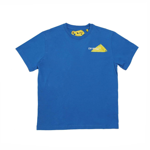 Off White Barn/Barn Script T-Shirt 10 År Blå/Gul Blue/Yellow 10 Years