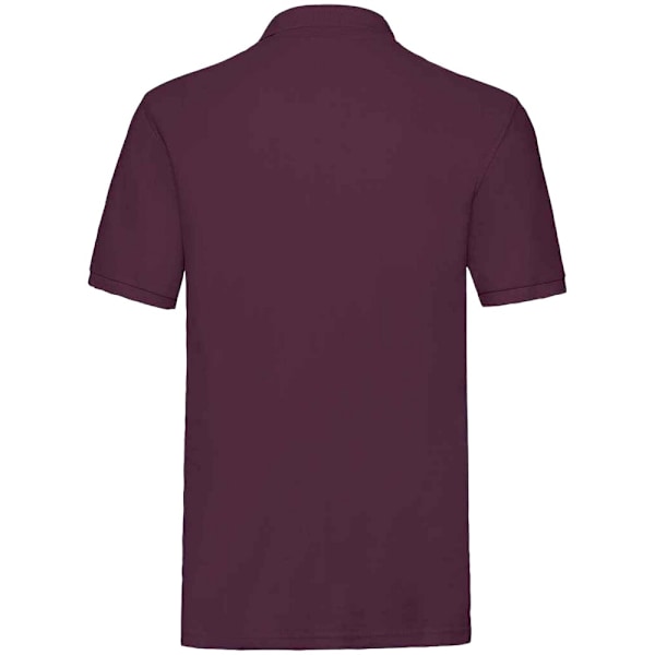 Fruit of the Loom Premium bomullspiké poloskjorta XXL Burgund Burgundy XXL