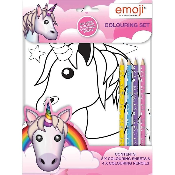 Emoji Unicorn Aktivitetskit En Storlek Flerfärgad Multicoloured One Size