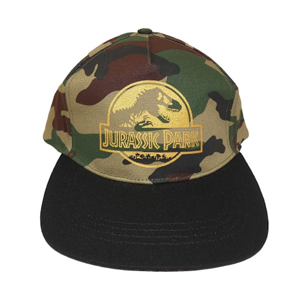 Jurassic Park Camo Logo Snapback Cap One Size Multicoloured Multicoloured One Size
