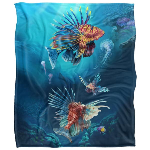 JQ Licensing En Silkeslen Drakfisk Supermjuk Filt One Size Multi Multicoloured One Size