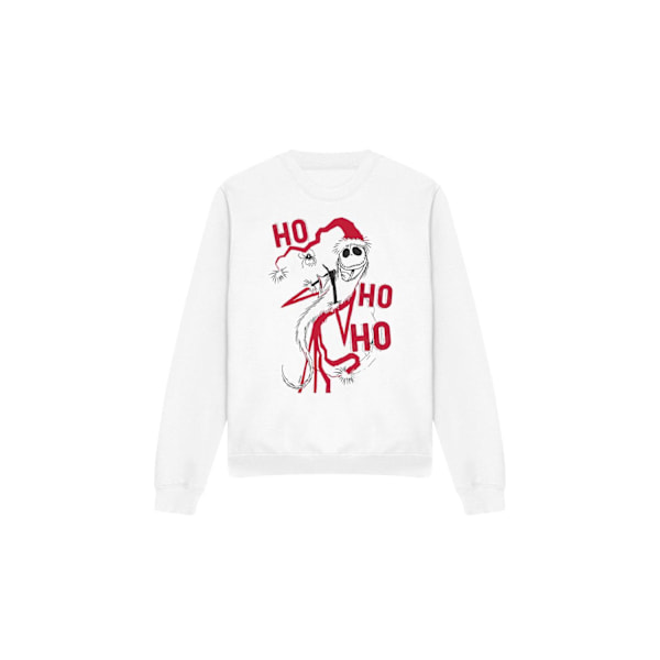 The Nightmare Before Christmas Unisex Vuxen Jack Sally Sweatshirt White XL