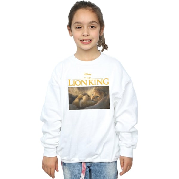 Disney Flickan Lejonkungen Filmen Baby Simba Foto Sweatshirt 12 White 12-13 Years