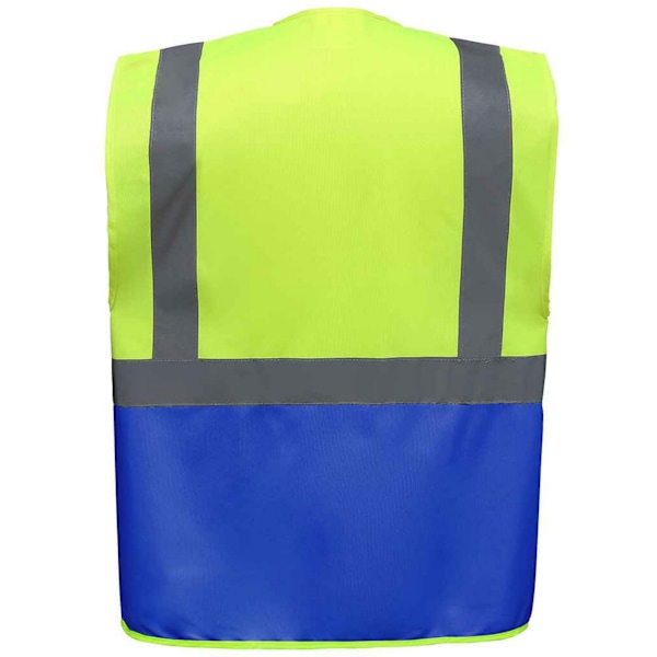 Yoko Unisex Vuxen Executive Hi-Vis Väst XL Gul/Royal Blå Yellow/Royal Blue XL