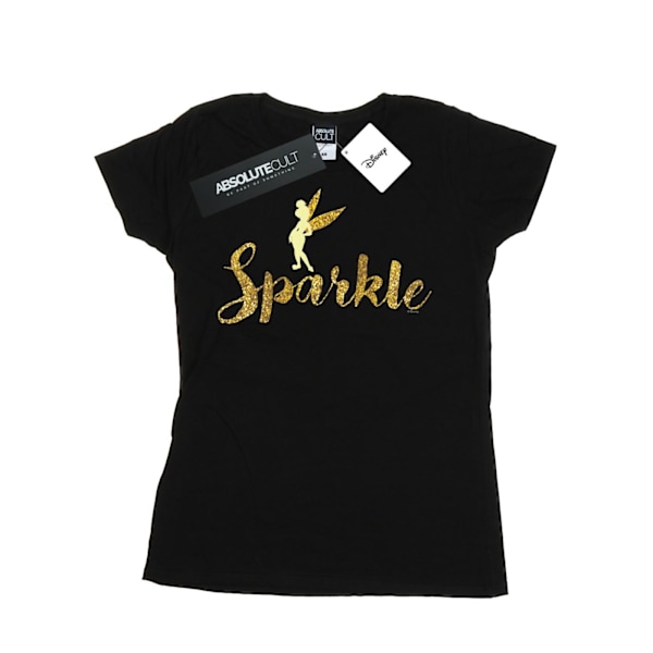 Disney Dam/Damer Princess Tinker Bell Sparkle Time Bomull T Black L