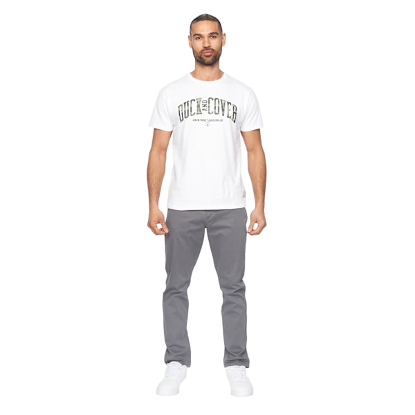 Duck and Cover Herr Franztown Slim Chinos 34R Mörkgrå Dark Grey 34R