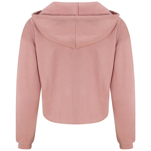 AWDis Just Hoods Dam/Dam Girlie Cropped Hoodie S Dusty Pi Dusty Pink S