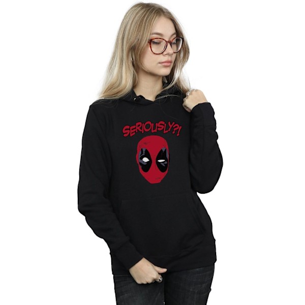 Marvel Womens/Ladies Deadpool Seriously Hoodie L Svart Black L