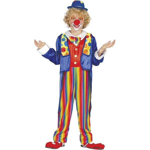 Fiestas Guirca Barn/Barn Clown Kostymset 7-9 År Multi Multicoloured 7-9 Years