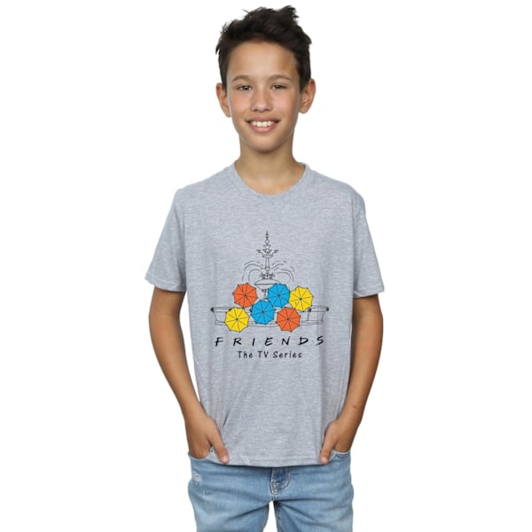 Friends Boys Fountain And Umbrellas T-Shirt 9-11 År Sport G Sports Grey 9-11 Years