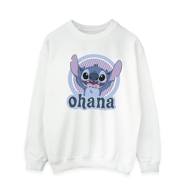 Disney Herr Lilo And Stitch Ohana Cirkel Sweatshirt M Vit White M