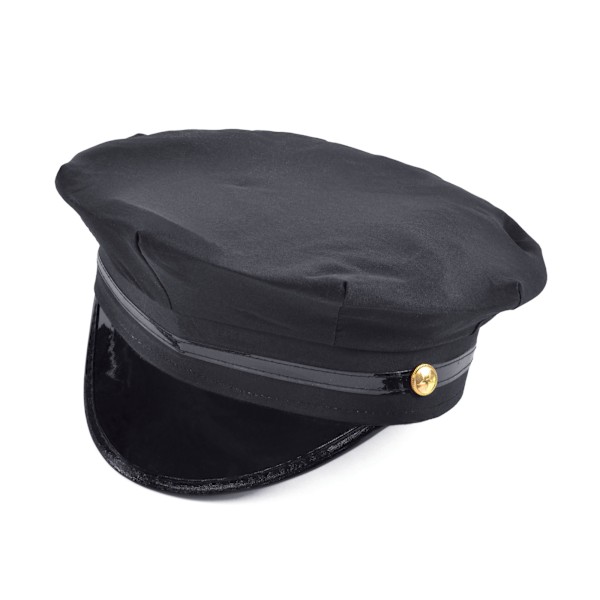 Bristol Novelty Unisex Peaked Hat One Size Svart Black One Size