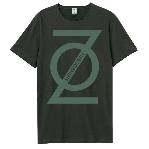 Förstärkt unisex Zo Shinedown T-shirt XS Charcoal för vuxna Charcoal XS