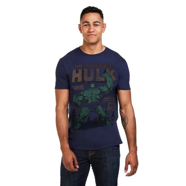 Hulk Rage T-shirt för män, marinblå, storlek S Navy S