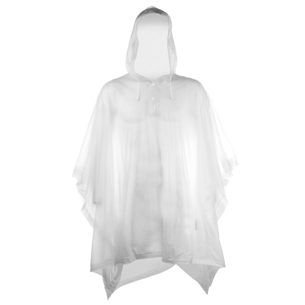 Splashmacs Unisex Vuxen Plast Poncho / Regnrock En Storlek Genomskinlig Clear One Size