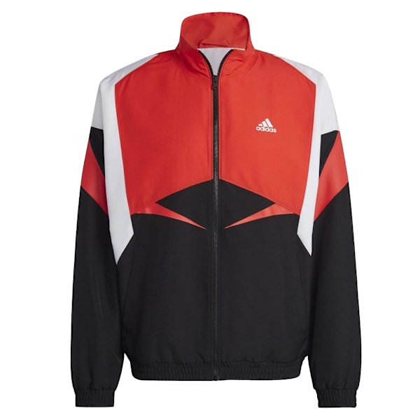 Adidas Herr Colourblock Träningsjacka XS Svart/Vit/Röd Black/White/Red XS