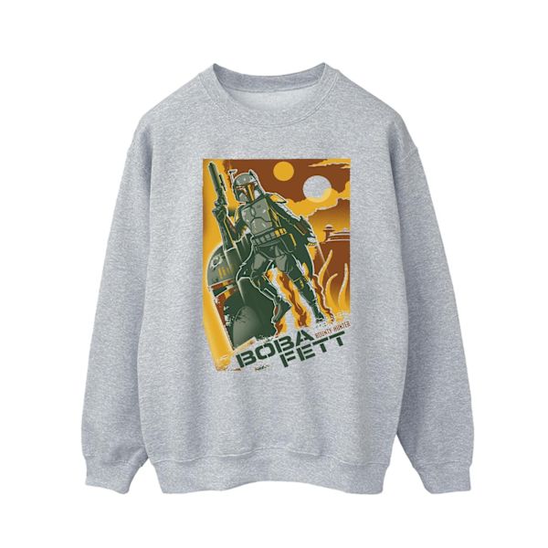 Star Wars Herr Boba Fett Collage Sweatshirt M Sports Grey Sports Grey M