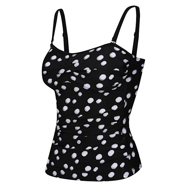 Regatta Dam/Kvinnor Aceana II Polka Dot Tankini Top 8 UK Svart Black/White 8 UK