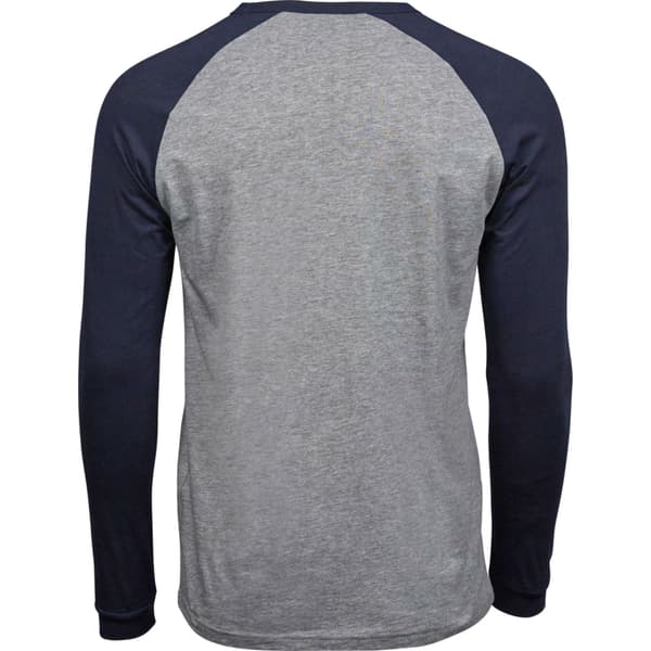 Tee Jay Herr T-shirt i Heather Baseball M Grå/Marinblå Grey/Navy M
