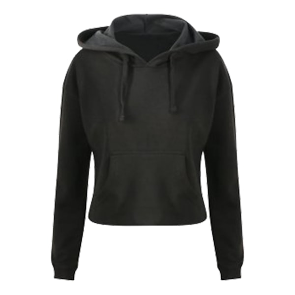 AWDis Just Hoods Dam/Dam Girlie Cropped Hoodie XS Jet Bla Jet Black XS