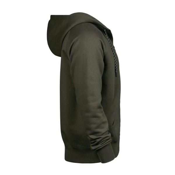 Tee Jays Herr Fashion Dragkedja Huvtröja L Mörkgrön Deep Green L