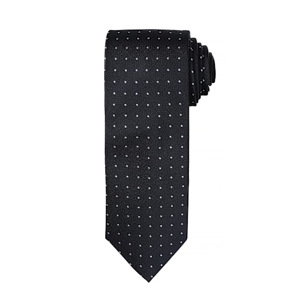Premier Herr Mikroprickmönstrad formell slips för arbete En storlek Svart/Mörkgrå Black/Dark Grey One Size