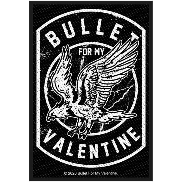 Bullet For My Valentine Woven Eagle Patch One Size Svart/Vit Black/White One Size