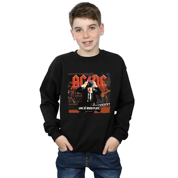 AC/DC Boys Live At River Plate Columbia Records Sweatshirt 9-11 Black 9-11 Years