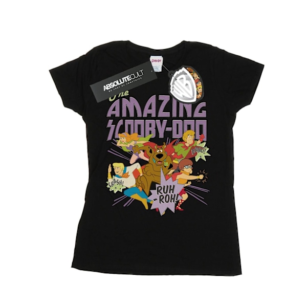 Scooby Doo Dam/Kvinnor The Amazing Scooby Bomull T-shirt XL B Black XL