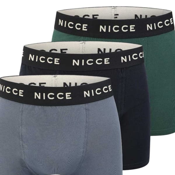 Nicce Herr Leming Boxershorts (3-pack) M Teal/Navy/Blue Teal/Navy/Blue M