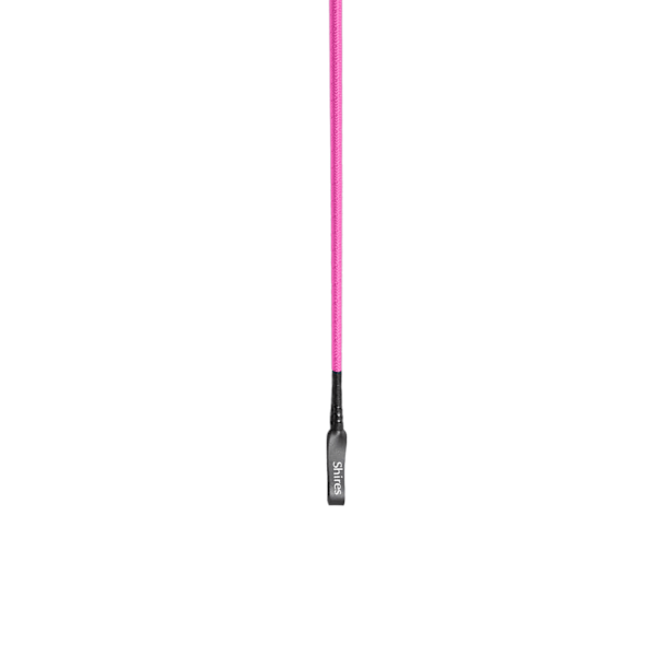 Shires Threaded Läder Häst Ridning Piskan 26in Hallon Raspberry 26in