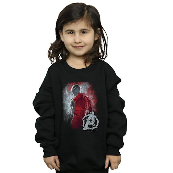 Marvel Girls Avengers Endgame Nebula Borstad Sweatshirt 5-6 år Black 5-6 Years