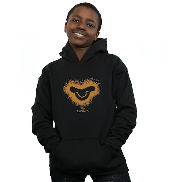 Disney Pojkar Lejonkungen Filmen Simba Baby Face Hoodie 7-8 År Black 7-8 Years
