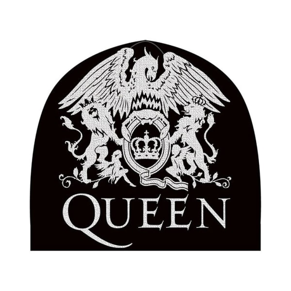 Queen Unisex Adult Crest Beanie One Size Svart/Vit Black/White One Size