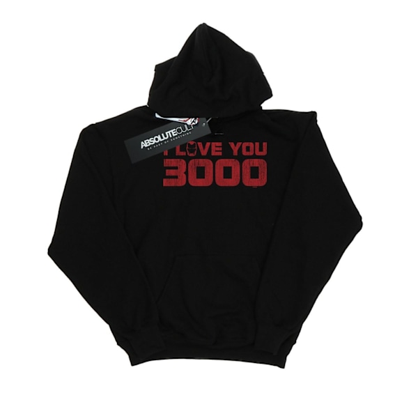 Marvel Mens Avengers Endgame I Love You 3000 Distressed Hoodie Black 4XL