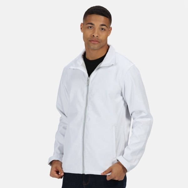 Regatta Standout Mens Ablaze Printable Softshell Jacket XL Whit White/Light Steel XL