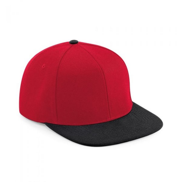 Beechfield Unisex Vuxen Snapback Cap One Size Svart/Röd Black/Red One Size