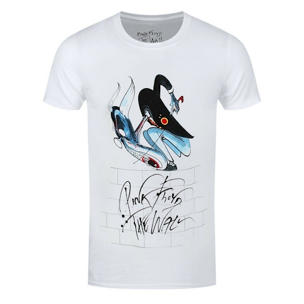 Pink Floyd Unisex Adult The Wall Teacher T-Shirt S Vit White S
