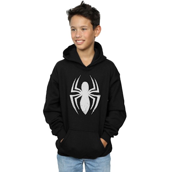 Marvel Boys Spider-Man Ultimate Spider Logo Hoodie 12-13 år Black 12-13 Years