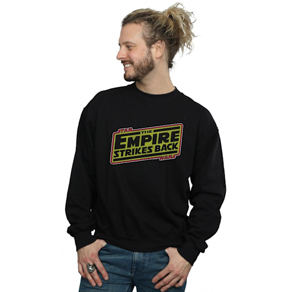 Star Wars Herr The Empire Strikes Back Logotyp Sweatshirt L Svart Black L