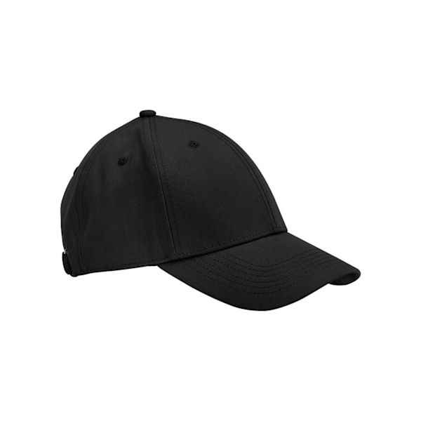 Beechfield 6 Panel Bomullscanvas Kepsen En Storlek Svart Black One Size