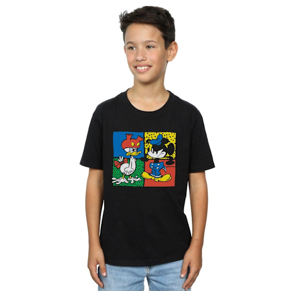 Disney Boys Mickey Mouse Donald Kläder Swap T-Shirt 7-8 År Black 7-8 Years